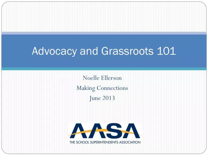 advocacy and grassroots 101