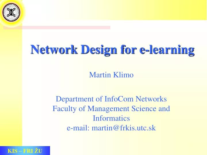 network design for e learning