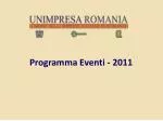 Programma Eventi - 2011 - slide 1