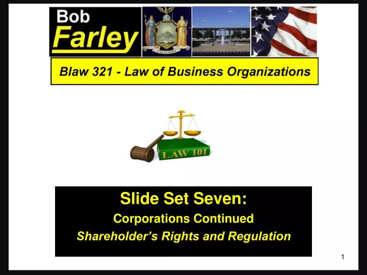 slide set seven corporations continued shareholder s rights and regulation