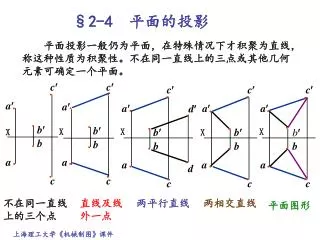 §2-4 平面的投影