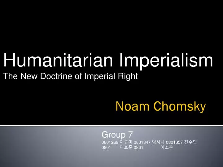 humanitarian imperialism the new doctrine of imperial right
