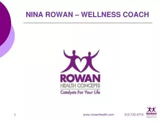 NINA ROWAN – WELLNESS COACH