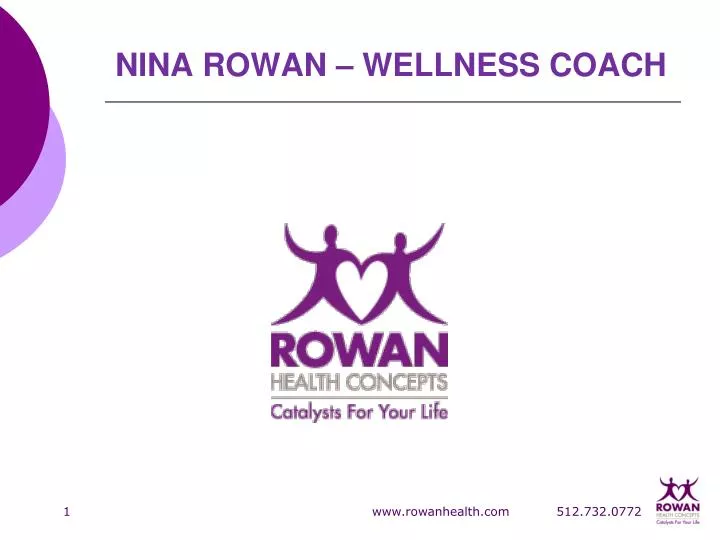 nina rowan wellness coach