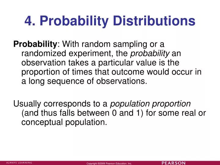 4 probability distributions