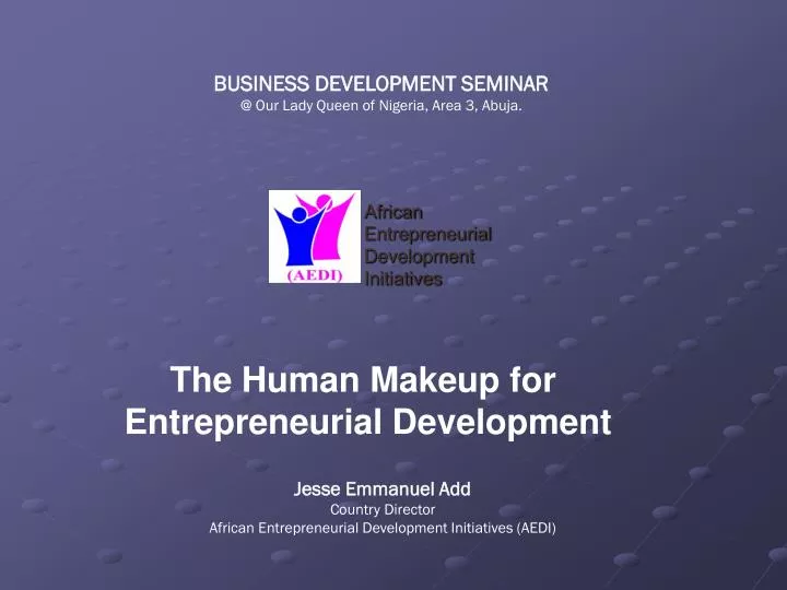 african entrepreneurial development initiatives
