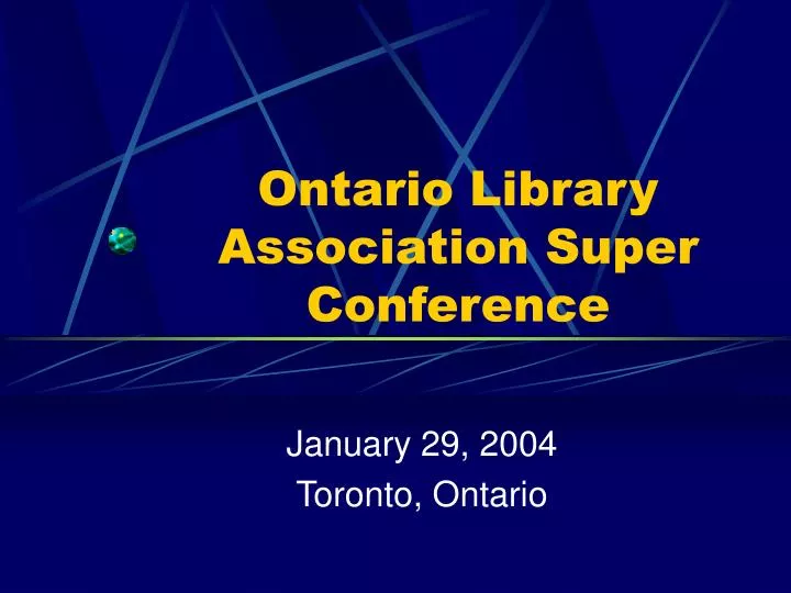 ontario library association super conference