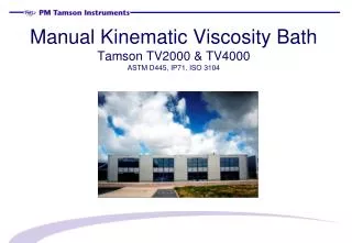Manual Kinematic Viscosity Bath Tamson TV2000 &amp; TV4000 ASTM D445, IP71, ISO 3104
