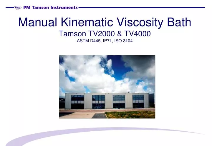 manual kinematic viscosity bath tamson tv2000 tv4000 astm d445 ip71 iso 3104