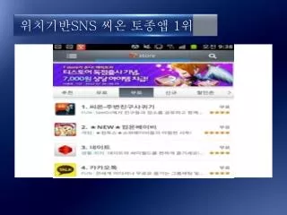위치기반 SNS 씨온 토종앱 1 위