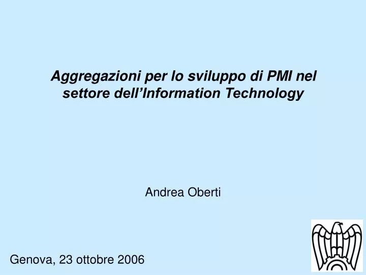 aggregazioni per lo sviluppo di pmi nel settore dell information technology