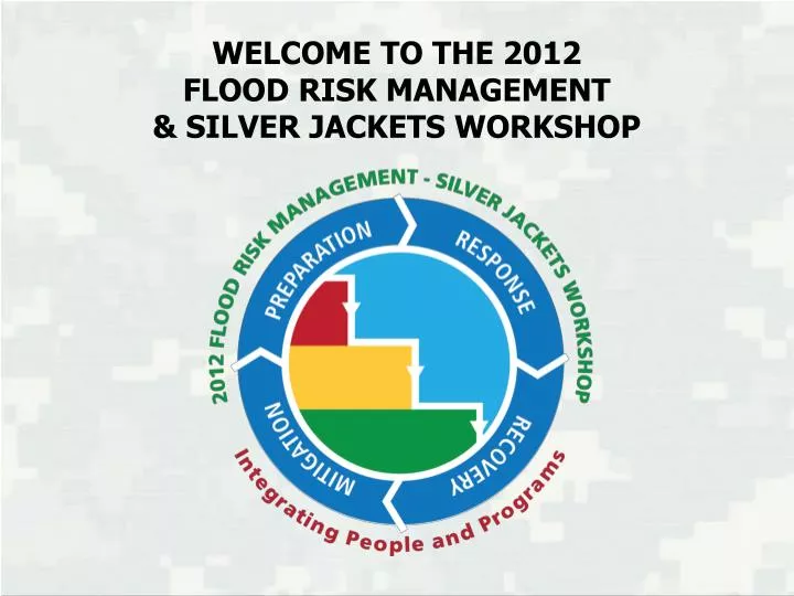 welcome to the 2012 flood risk management silver jackets workshop