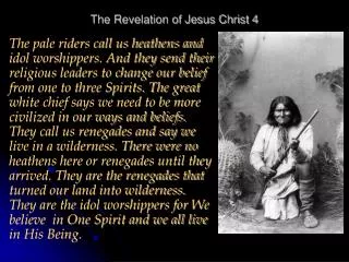 The Revelation of Jesus Christ 4