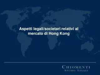 Aspetti legali/societari relativi al mercato di Hong Kong