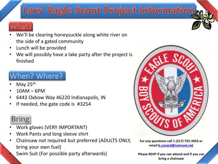 lars eagle scout project information