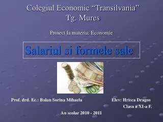 Colegiul Economic “Transilvania” Tg. Mures