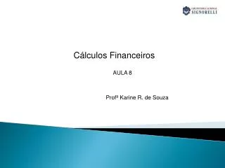 Cálculos Financeiros