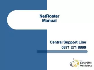 NetRoster Manual