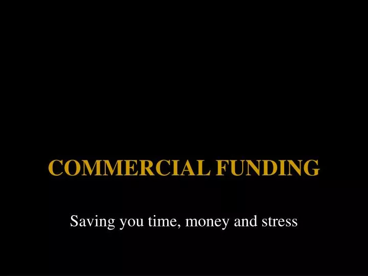 commercial funding