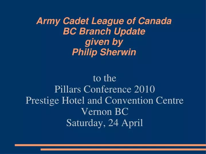 to the pillars conference 2010 prestige hotel and convention centre vernon bc saturday 24 april