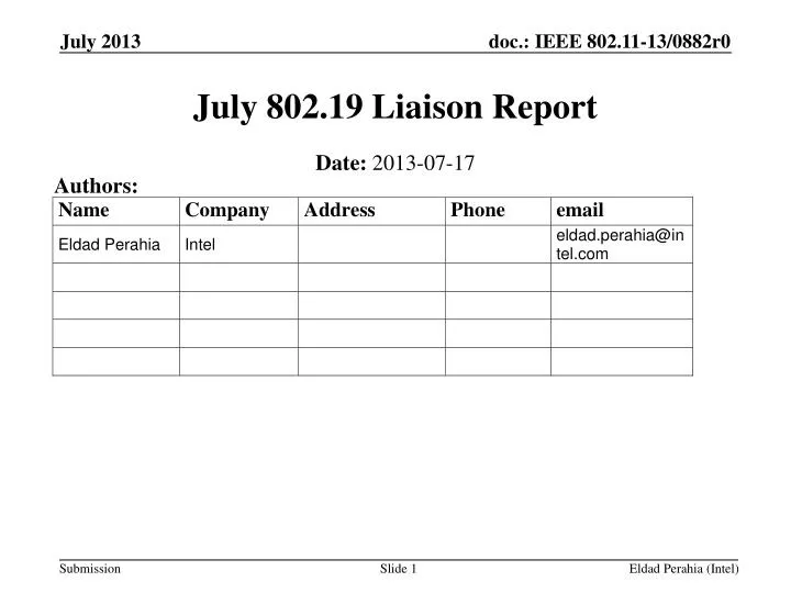 july 802 19 liaison report