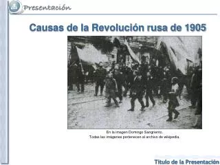 Causas de la Revolución rusa de 1905