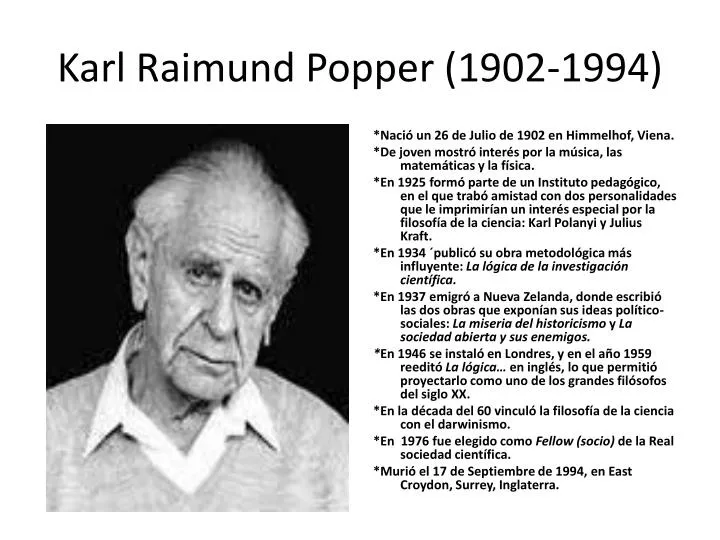 karl raimund popper 1902 1994