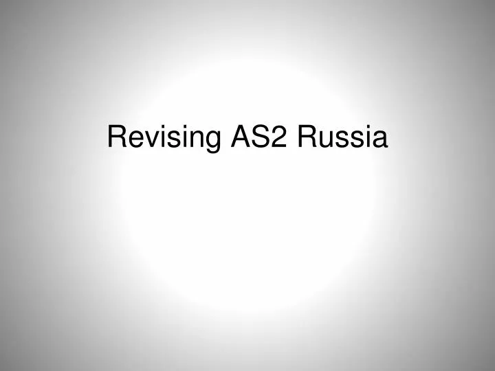 revising as2 russia