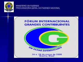 MINISTÉRIO DA FAZENDA PROCURADORIA-GERAL DA FAZENDA NACIONAL