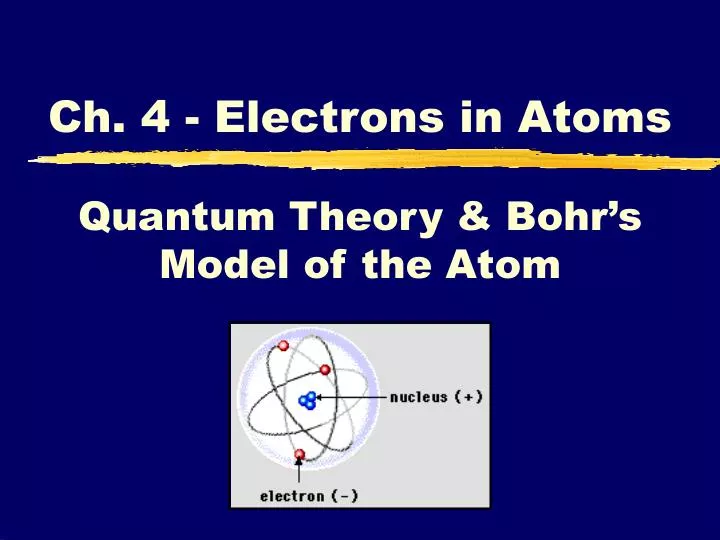 ch 4 electrons in atoms