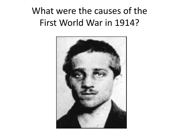 what were the causes of the first world war in 1914