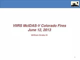 VIIRS McIDAS -V Colorado Fires June 12, 2013