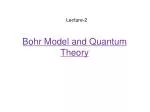 Bohr Model and Quantum Theory - slide 1