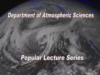 Department of Atmospheric Sciences