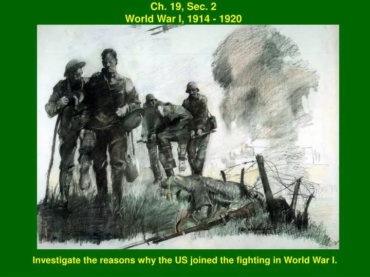 ch 19 sec 2 world war i 1914 1920
