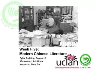 Week Five: Modern Chinese Literature
