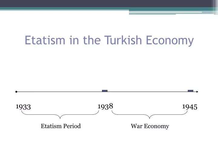 etatism in the turkish economy
