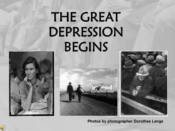 the great depression begins