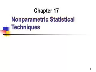 Nonparametric Statistical Techniques