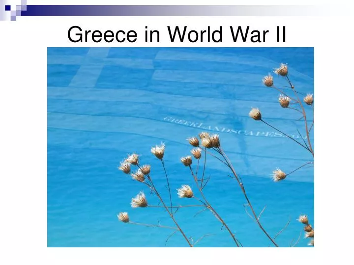 greece in world war ii