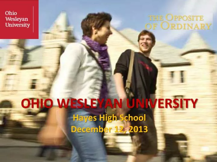 ohio wesleyan university hayes high school december 12 2013