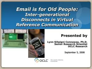 Email is for Old People: Inter-generational Disconnects in Virtual Reference Communication