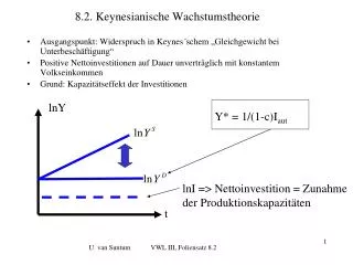 8.2. Keynesianische Wachstumstheorie