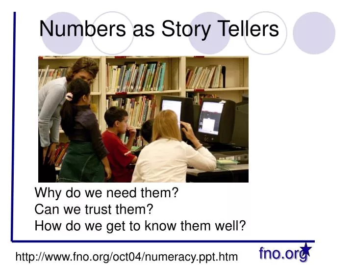 numbers as story tellers
