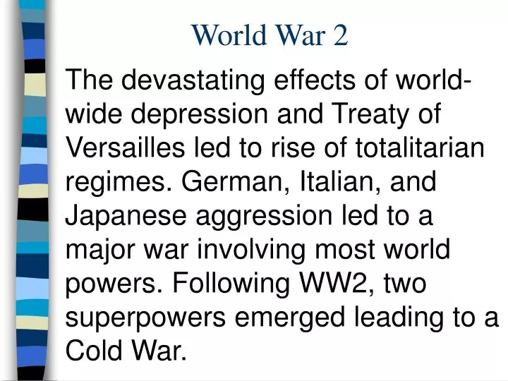 world war 2