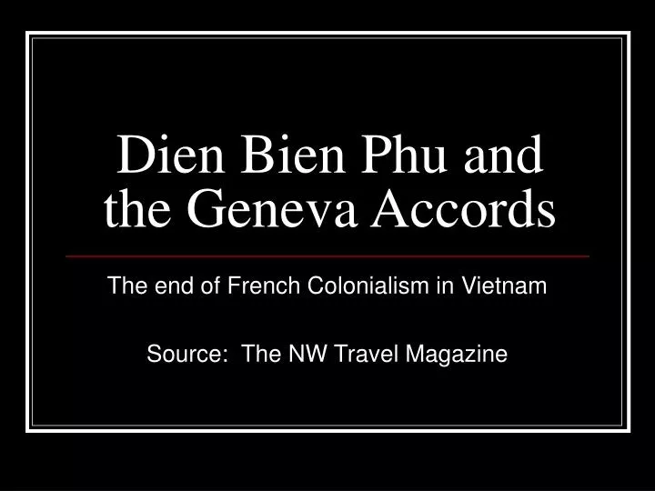 dien bien phu and the geneva accords