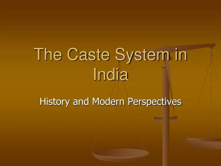 the caste system in india