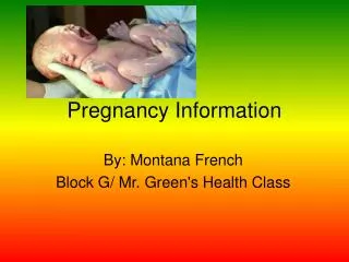 Pregnancy Information