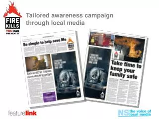 Tailored awareness campaign through local media