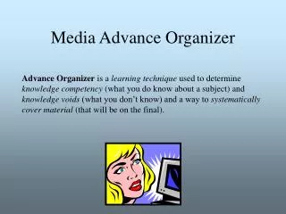 Media Advance Organizer